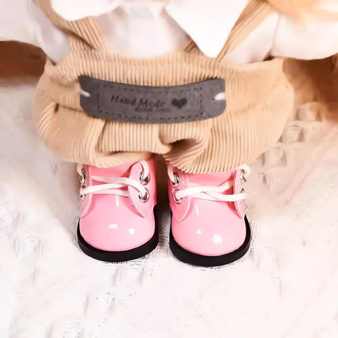 MM MEGIJAAKI 2 1/8 (2 Pairs Mini Shoes BJD Doll Shoes PU Leather Cute Elf Shoes Colors)