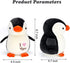 HWD 8.7" Soft Stuffed Penguin Dolls, Stuffed Animals Toys, Gifts for Kids Toddlers Birthday Christmas Day Valentine's Day (Black)