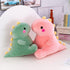 Cute Dinosaur Plush Toys, 8in Fat Dinosaur Stuffed Animals Dolls, Birthday Gifts for Kids Girls Boys