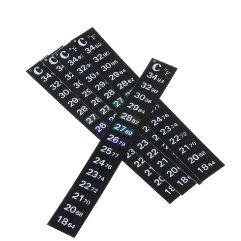 NGCG 5pcs Vertical Digital Temperature Display Thermometer Strip Sticker for Fermenting Infant Bath Water Recyclable