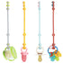 Toy Safety Straps 4PK, Stretchable Silicone Pacifier Clips for Baby Toddler Teether Bottle Harness