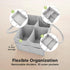 KeaBabies Baby Diaper Caddy Organizer with Handle - Portable Baby Car Organizers and Storage for Nursery, Changing