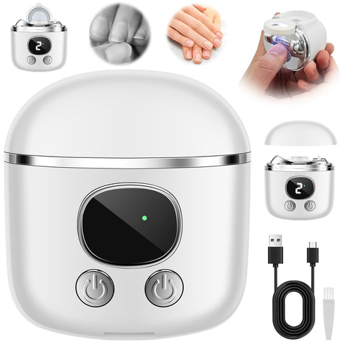 PHWRECZ Trimmer 3 2 .5X Trimmer Electric Nail Clippers, Automatic Nail with Speed Adjustment Magnifying Glass USB