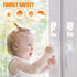4Pcs Window Safety Lock, Self Adhesive Childproof Security Lock with Screws and Key for Home Windows