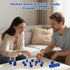 2 Bameca Magnetic Chess Game with Full-Size Stones, Magnet Game with String, for Family & Party & Travel & Camping
