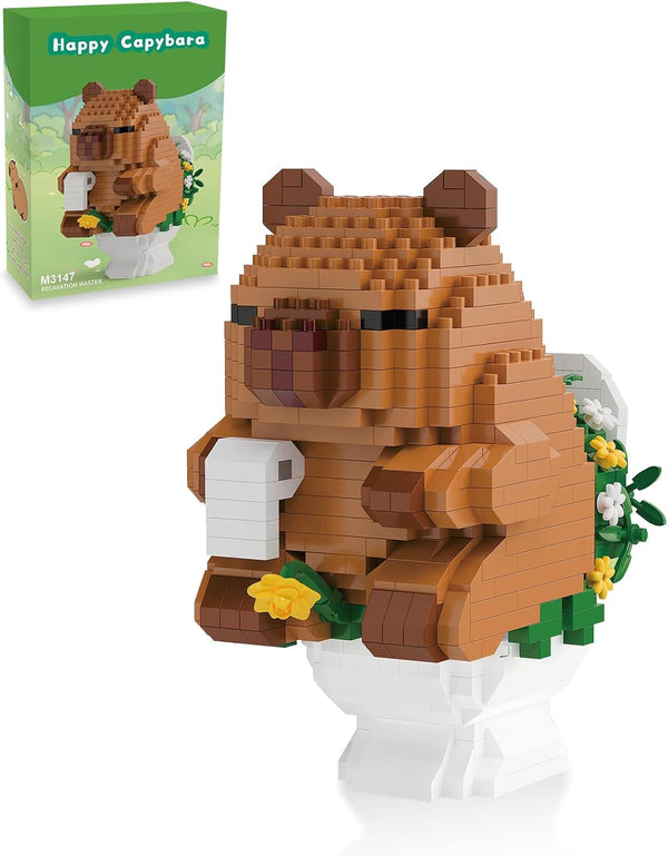 Capy-bara Mini Building Blocks for Kid,Party Favors for Kid 10-14,Micro Blocks Capy-bara