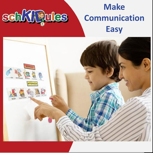 153 pc Daily Visual Schedule Magnets for Kids, Create Healthy Routines, Reminders, and Chore Charts