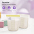 7 12oz/360ml Nuliie Pcs Reusable Silicone Breastmilk Storage Bags, Double Leak-Proof, BPA Free Self-Standing Milk Bags