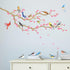 DECOWALL DWL-2009 Garden Birds and Cherry Blossom Wall Stickers, Peel and Stick Removable Decals for Kids Nursery &