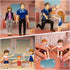 Family Dollhouse People - 5 Poseable Action Figures for Dollhouse, Including Mom, Dad, Sister, Brother
