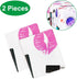 PHOGARY 2 Packs SPA Makeup Party Tablecovers, Disposable Plastic Rectangular Table Covers for Girls Birthday Cocktail