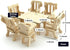LOVEINUSA DIY Wooden Dollhouse Furniture Set, 3D Puzzle Miniature Room Accessories