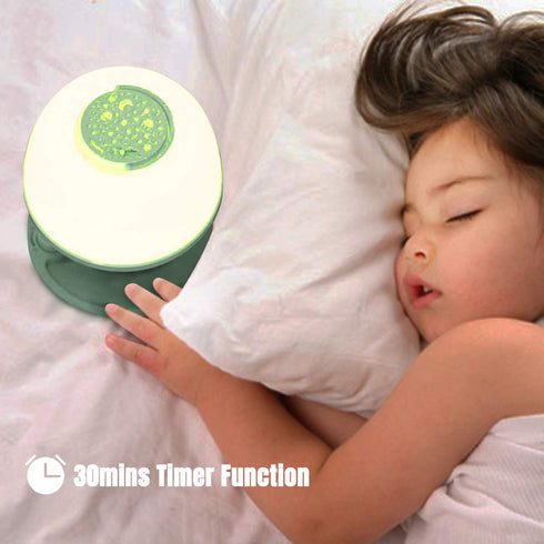 Dimmable LICKLIP Toddler Night Light Lamp, LED Bedside Lamp with Star Projector, Kids Night Lights with Timer Design
