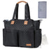 Lekebaby Diaper Bag Tote - 17 Pockets Large Travel Diaper Waterproof Tote