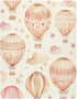 Fitted Crib Sheets for Boys Girls, Soft Breathable Comfortable Watercolor Hot Air