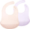Olababy Fold N Go Silicone Baby Bib with Travel Case, Soft Lightweight Waterproof Bibs for Infants & Toddlers, BPA Free