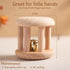 Promise Babe Infant Gym Organic Wooden Rattle, Wooden Bells Rattles for Nursing Shower Gifts, Waldorf Toys