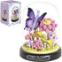 582 PCS Micro Brick Flower Butterfly Bouquet Building Sets, Animals Botanical Collection