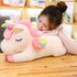 Unicorn Stuffed Animal, Soft Plush Hugging Pillow Toy for Kids, White, 19.6 in
