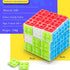 Speed Magic Cube 3x3 Build-on Brick, Smooth Turning Magic Cube Brain Teaser Puzzle and Building Bricks Toy