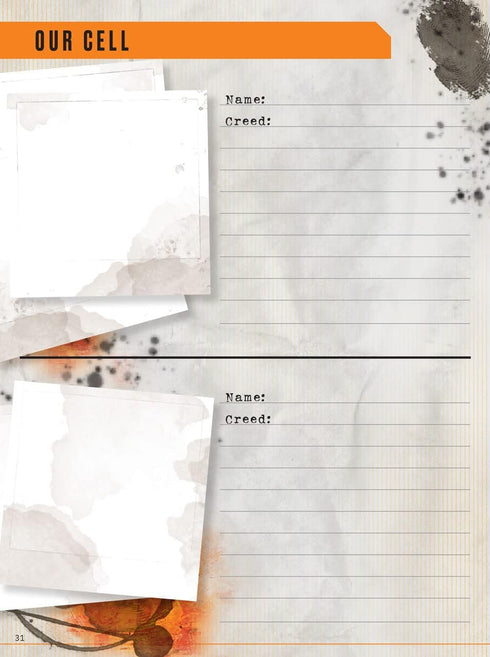 Hunter: The Reckoning 5th Edition Expanded Character Sheet Journal by Renegade Game Studios