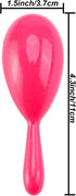 Resinta 30 Pieces Neon Maracas Shakers - Mini Noisemaker Bulk Colorful Noise Maker for Mexican Fiesta Party Favors