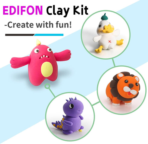 96 Set, Air Dry Clay Colors, Modeling Clay Kit, Model Magic Sculpting Ultra Light & Soft, Safe Non-Toxic DIY Art