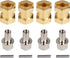 INJORA RC Hex Hub 12mm Brass Wheels Hex Hub Extension for 1/10 RC Crawler Axial SCX10 90046 D90
