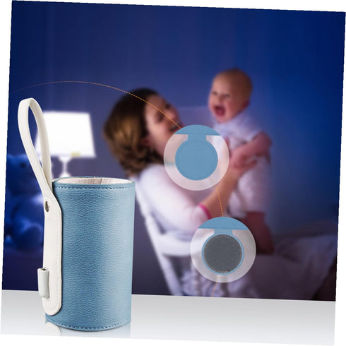 MAJORMENCH Portable USB Milk Bottle Warmer Sleeve with Intelligent Temperature Control and Timer Thermally Insulated