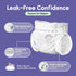 Cozycove 2 (9-18 lbs) 40 Count, Snooze 1 40 Size S Diapers, Totally Chlorine Free, Skin-Friendly Material | On Slim