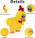 hbbhml Plush Electric Stuffed Laying Egg Chicken Toy Doll with Sound Music Easter for Boys Girls