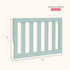 Sweetpea Convertible Crib Toddler Guard Rail - Rose/Tiana Design