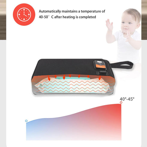 TARSHYRY Adjustable Temperature Baby Wipe Warmer - Large Capacity with Overheat Protection