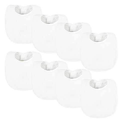 Tiny Twinkle 8 Pack Baby Bibs for Drooling and Teething Waterproof &