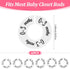 Hadnves Closet Closet 6 Baby Dividers Unisex Round Baby Clothes Dividers Nursery Organizer Decor Double-Sided Fits Most