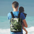 Hsnar Backpack Tropical Leaf Green Waterproof Diaper Bag Large Capacity Baby Bag with Stroller Straps, Multi-Pocket