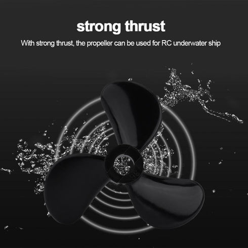3 4mm RC Boat Propellers, Durable Plastic Blades CW CCW Design, Outboard Propellers, Shaft for RC Hobbyists, Boat