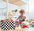 HIYAGON Rectangular Car Basket for Boys Checkered Basket Kids Baby Storage Bin Toy Organizer Box Car Room Decor(Racing