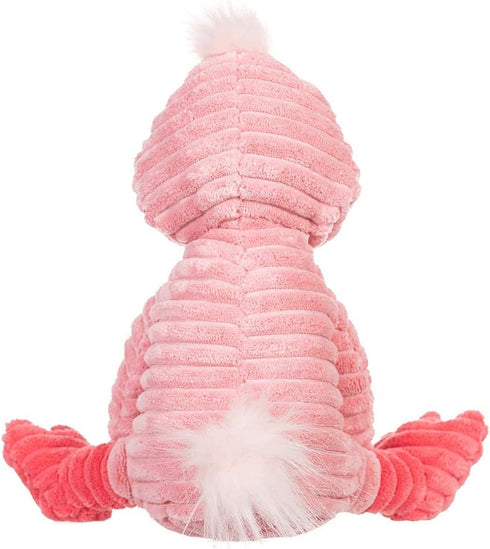 Apricot Lamb Toys Plush Corduroy Flamingo Stuffed Animal, Soft Cuddly 8.5 Inches Perfect for Child