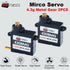 2PCS 4.3g GOTECK Mini Servo, Micro Full Metal Gear Digital Servo,for RC Car Model Boat Fixed-Wing Helicopter Airplane