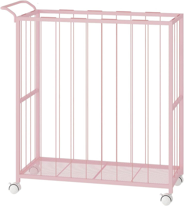 BBLIKE Storage Box - Durable Metal Storage Bin with Wheels and Handle,