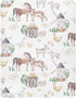 CHUROUSY 28x52 Inch Farm Animals Baby Crib Sheets Cute Horse Cow Lamb Chicken Pig Hen Duck Mattress Cover Farmhouse