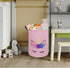 Round Laundry Hamper Storage Basket, Organizer for Clothes and Toys, Nursery Hamper Gift Basket with Handles