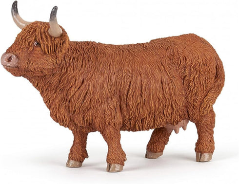 Papo Hand-Painted Figurine - Farmyard Friends Highland Cattle - 51178, Collectible for Children, Suitable for Boys and