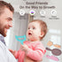 0-BPA Silicone Culinary Kitchen Utensil Baby Teething Toys: Chef Cooking Role Playing Games Training for Infants, 4 Pack