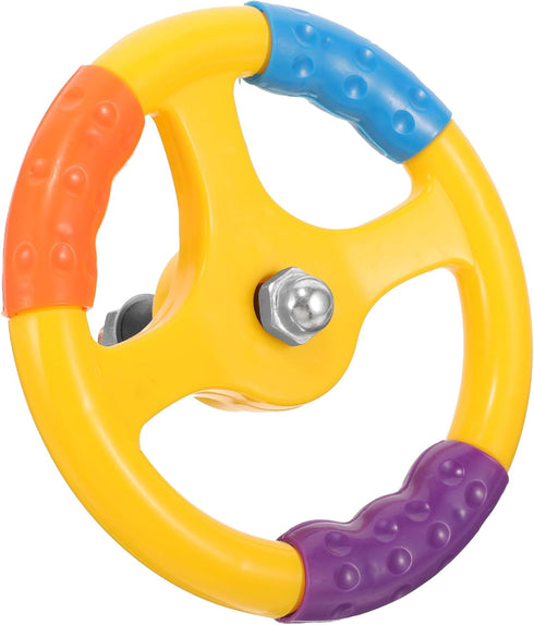 Toyvian Simulated Driving Steering Wheel, Plastic Small Toy Steering Wheel for Rocking Car, Children's Toy Car