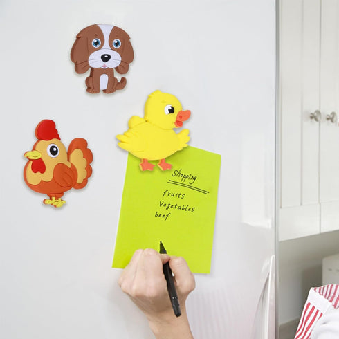 Refrigerator Magnets for Kids, Cute Farm Animals Fridge Magnets for Toddlers, Educational Gift