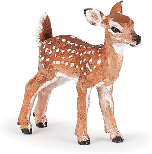Papo Hand-Painted Wild Animal Kingdom Figurine, White-Tailed Fawn -50219, Collectible for Children 3 Years Old