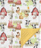 HawSkgFub Farm Life Barn Animal Mink Baby Blankets Dotted Backing Boy Girl