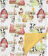 HawSkgFub Farm Life Barn Animal Mink Baby Blankets Dotted Backing Boy Girl
